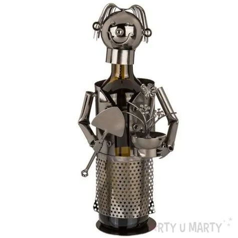 stojak na wino ogrodnik metalowy ootb