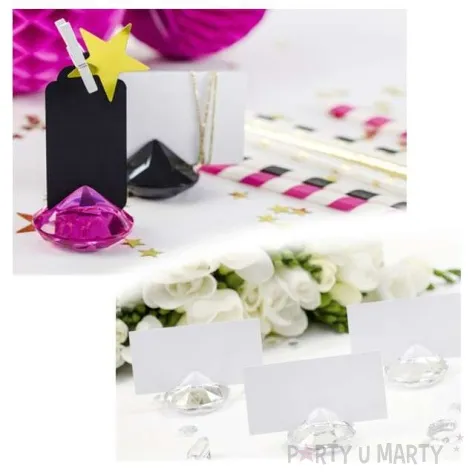 stojak na wizytowki diament bezbarwny 40 mm 10 szt