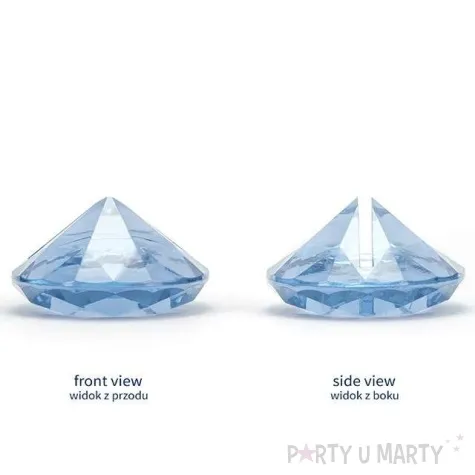 stojak na wizytowki diament blekitny 40 mm 10 szt