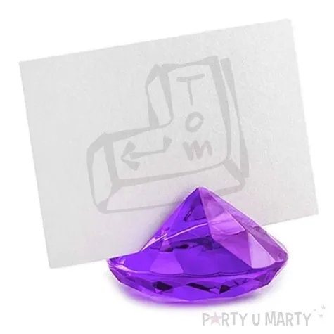 stojak na wizytowki diament sliwkowy 40 mm 10 szt