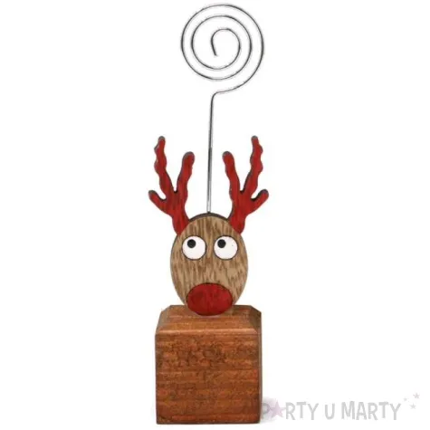 stojak na wizytowki renifer brazowy guirca 14 cm