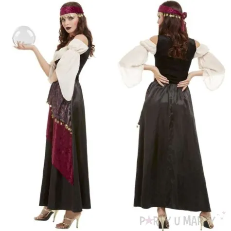 stroj cyganska wrozka bordowy smiffys rozm xs