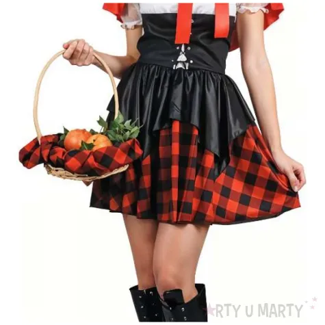 stroj damski cosplay na karnawal seksowny czerwony kapturek rozm s