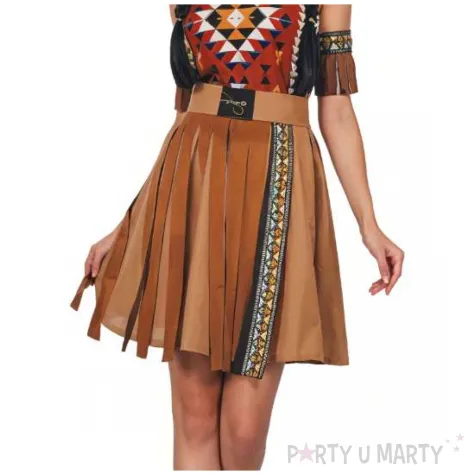 stroj damski larp cosplay dziki zachod indianka zestaw sukienka pasek opaska bransoletki