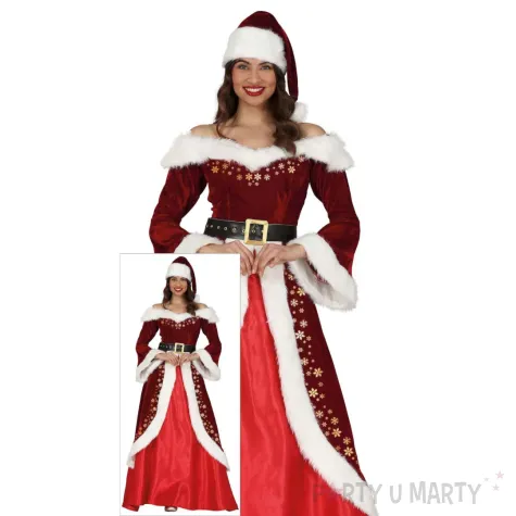 stroj damski mikolajka w sukni pomocniczka mikolaja na wigilie boze narodzenie guirca s
