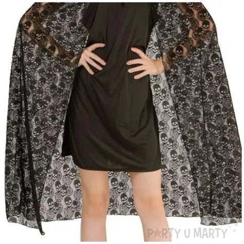 stroj damski na halloween i karnawal peleryna z kapturem wampirzyca czarownica rozm s