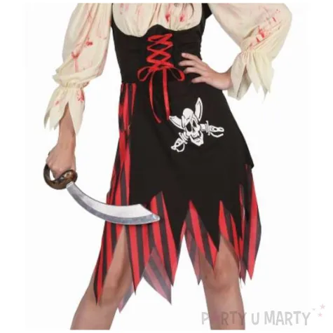 stroj damski na karnawal piratka sukienka chustka opaska rozm s m l