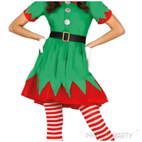 stroj damski na mikolajki boze narodzenie elfka pracowitka pomocniczka swietego mikolaja guirca m