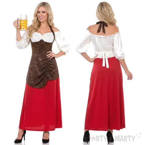 stroj damski na oktoberfest sukienka bawarka karczmarka festiwal piwa m
