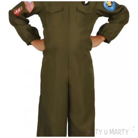 stroj dla chlopca na karnawal zolnierz mundur amerykanskiego pilota rekonstrukcja 110 120