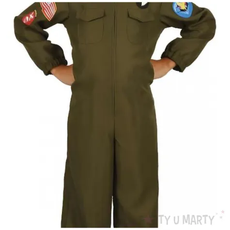 stroj dla chlopca na karnawal zolnierz mundur amerykanskiego pilota rekonstrukcja 130 140