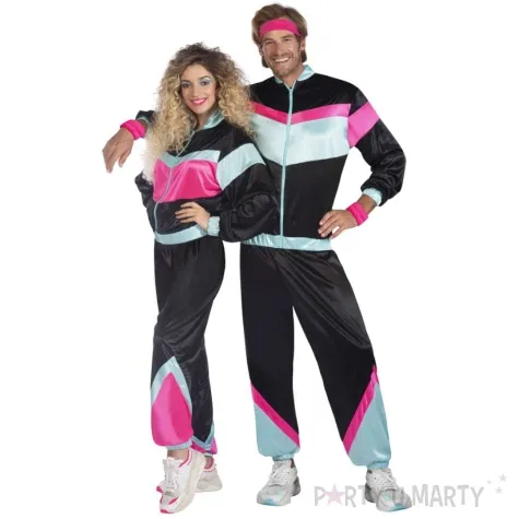 stroj dla doroslych biegacz ortalionowy dres retro lata 80 amscan rozm xl