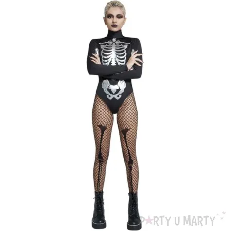 stroj dla doroslych body szkielet fever czarny smiffys rozm l