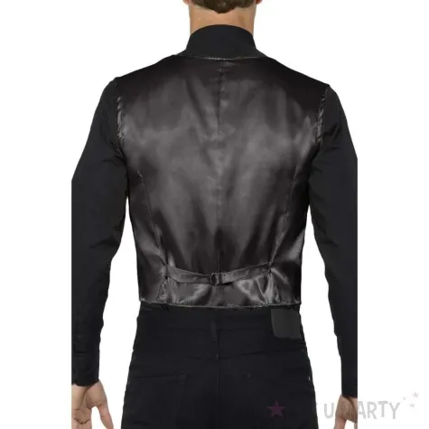 stroj dla doroslych cekinowa kamizelka czarny smiffys rozm l