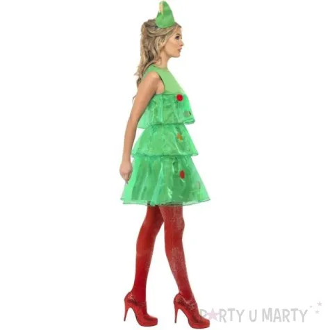 stroj dla doroslych choinka sukienka z kapeluszem smiffys rozm l