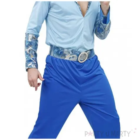 stroj dla doroslych disco lata 70 niebieski rozm m l