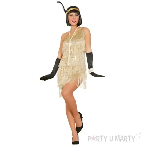 stroj dla doroslych flapperka zloty guirca rozm s