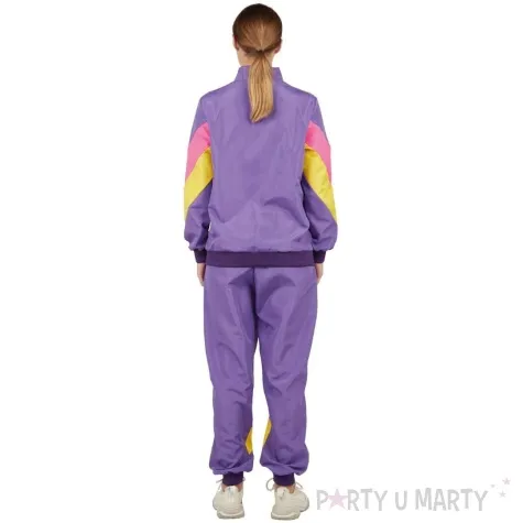 stroj dla doroslych gimnastyczka ortalionowy dres retro lata 80 ptitclown rozm s m