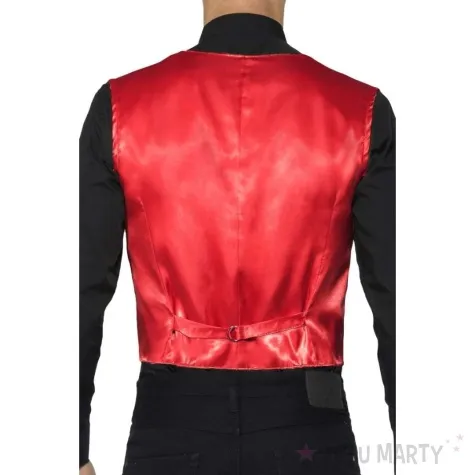 stroj dla doroslych kamizelka cekinowa czerwony smiffys rozm xl