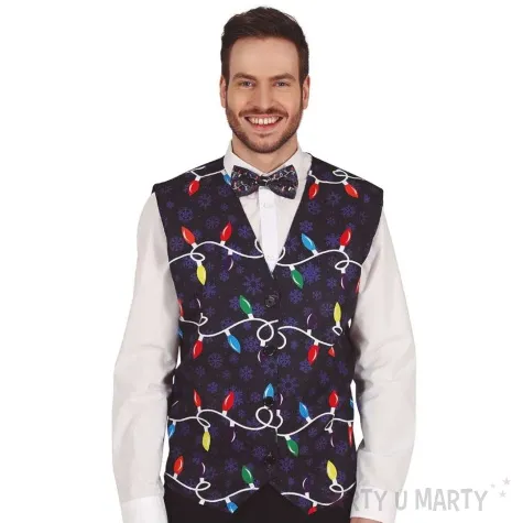 stroj dla doroslych kamizelka swiateczna lampki choinkowe guirca rozm uniw