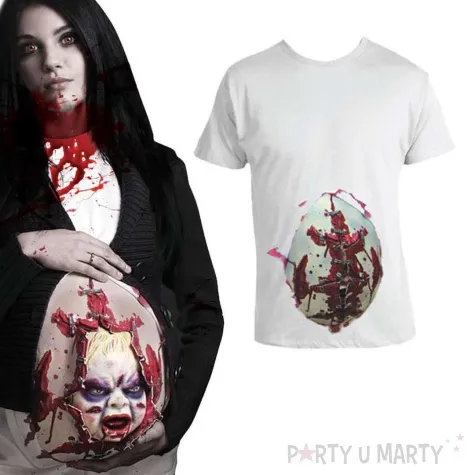 stroj dla doroslych kobieta w ciazy przerazajace dziecko funny fashion rozm m l