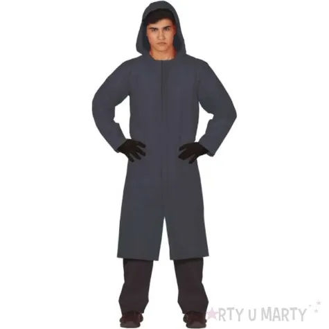 stroj dla doroslych kombinezon z kapturem frontman czarny guirca rozm m