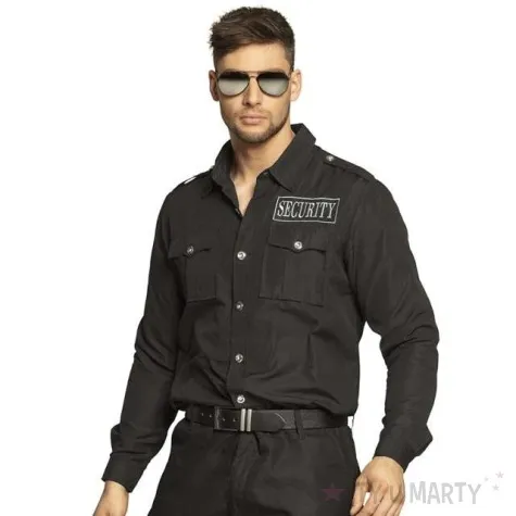 stroj dla doroslych koszula ochrona security czarna boland rozm 50 52