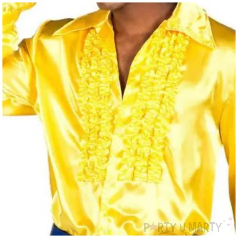 stroj dla doroslych koszula retro z zabotem zolty boland rozm xl