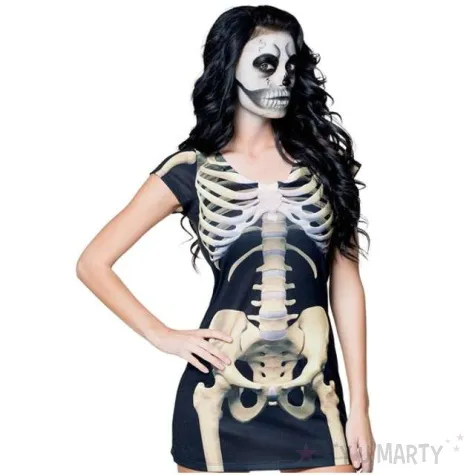 stroj dla doroslych koszulka damska kosciotrup szkielet rozm m