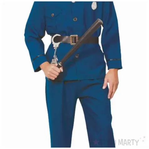 stroj dla doroslych na karnawal mundur policjanta zestaw koszula spodnie pasek czapka l