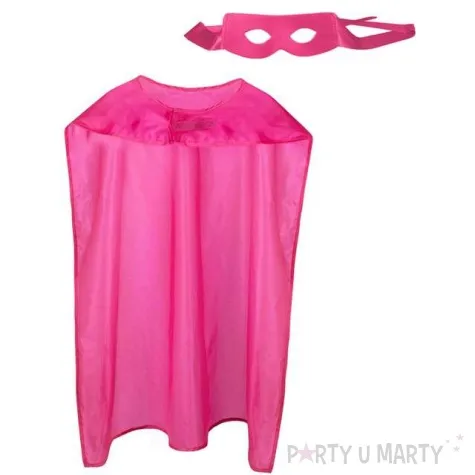 stroj dla doroslych peleryna bohatera z maska rozowa boland 90 cm