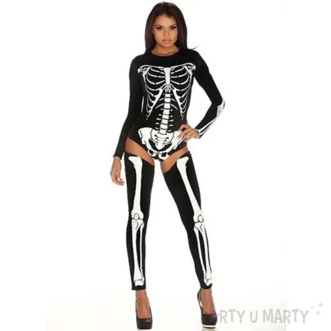 stroj dla doroslych sexy szkieletorka czarno biala rozm s m