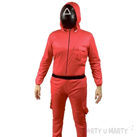 stroj dla doroslych squid game kombinezon straznika czerwony godan rozm l