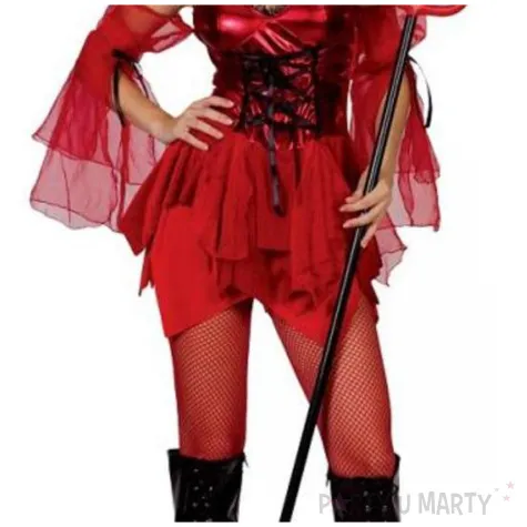 stroj dla doroslych sukienka seksownej diablicy zestaw z rogami czerwony godan rozm m