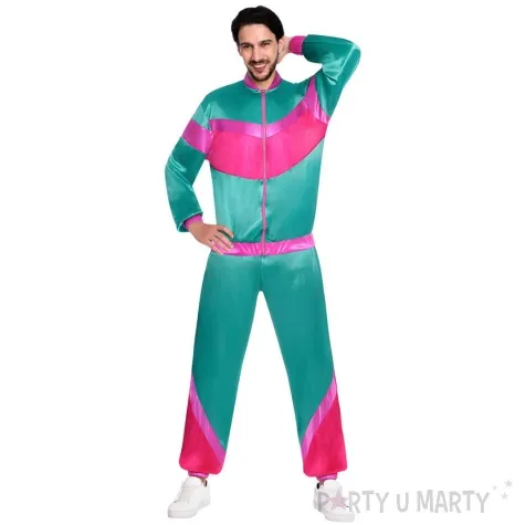 stroj dla doroslych trener ortalionowy dres retro lata 80 amscan rozm l