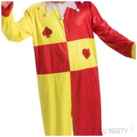 stroj dla doroslych wesoly klaun czerwono zolty carnival toys rozm m l