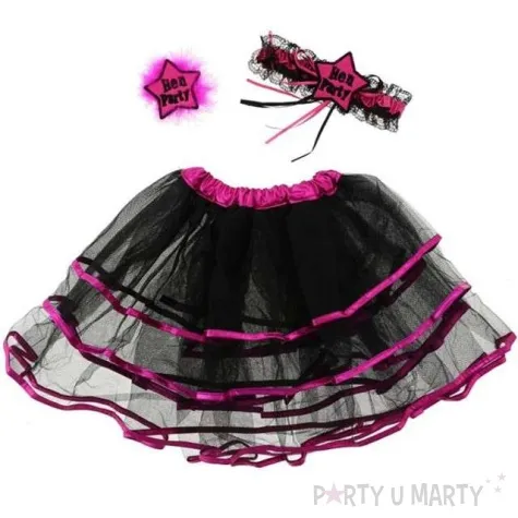 stroj dla doroslych wieczor panienski zestaw czarny roz uniwersalny