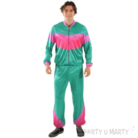 stroj dla doroslych wuefista ortalionowy dres retro lata 80 amscan rozm xl