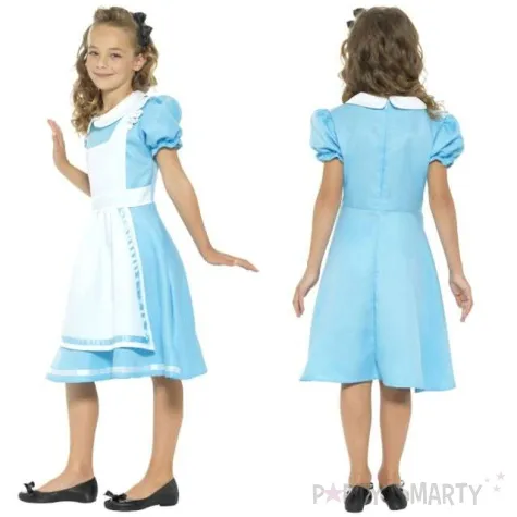 stroj dla dzieci alicja z krainy czarow smiffys rozm 130 143 cm