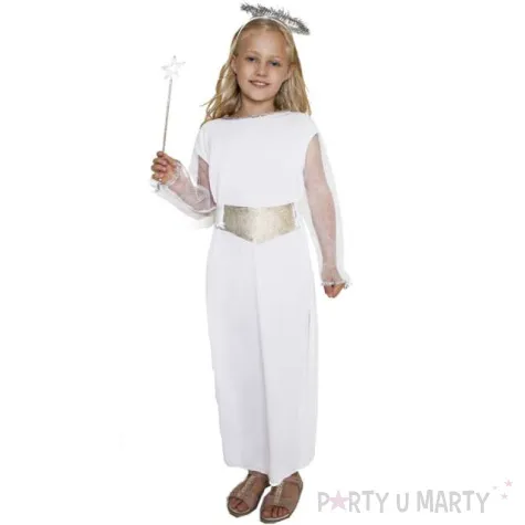 stroj dla dzieci aniolek z aureolka arpex rozm 130 140 cm