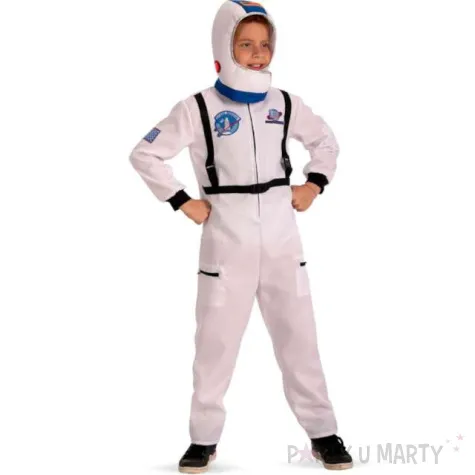 stroj dla dzieci astronauta bialy carnival toys 122 128 cm