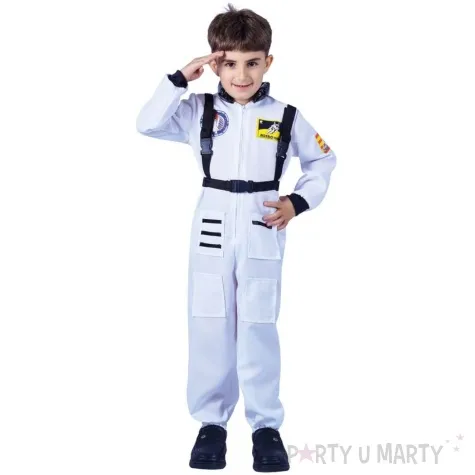 stroj dla dzieci astronauta kosmonauta bialy ptitclown 130 140 cm