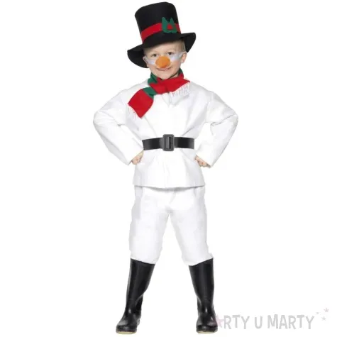 stroj dla dzieci balwanek w kapeluszu smiffys rozm 130 140 cm