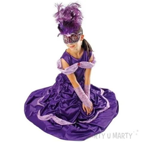 stroj dla dzieci bella lux fioletowa kraszek rozm 110 116 cm