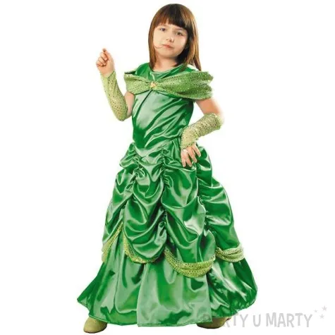 stroj dla dzieci bella lux zielona kraszek rozm 122 128 cm