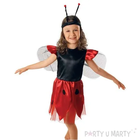 stroj dla dzieci biedronka sukienka kraszek rozm 98 104 cm