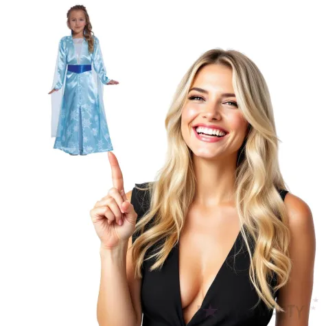 stroj dla dzieci blekitna ksiezniczka guirca rozm 10 12 lat