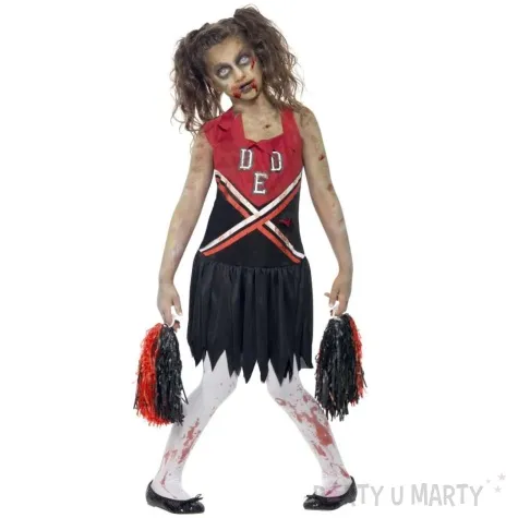 stroj dla dzieci cheerleaderka zombie smiffys rozm 146 158 cm