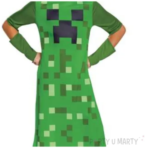 stroj dla dzieci creeper girl minecraft disguise costumes 7 8 lat