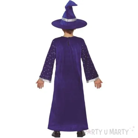 stroj dla dzieci czarnoksieznik w kapeluszu granatowy guirca rozm 3 4 lata